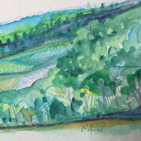 Set of 2 (two) Original landscape paintings - Picture 6 of 6